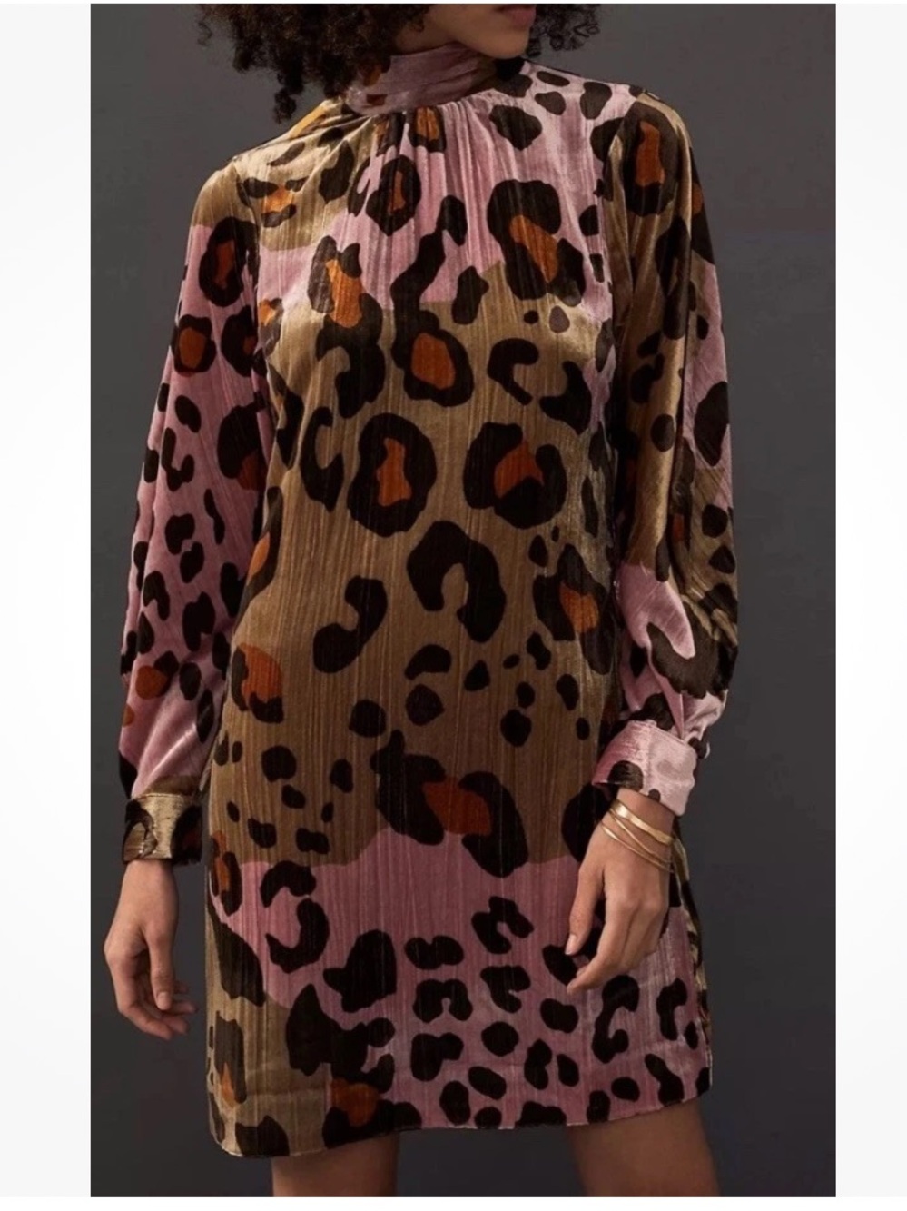 Anthropologie Eleanor Velvet Tunic Dress Size 2 New With Tags - Picture 12 of 12